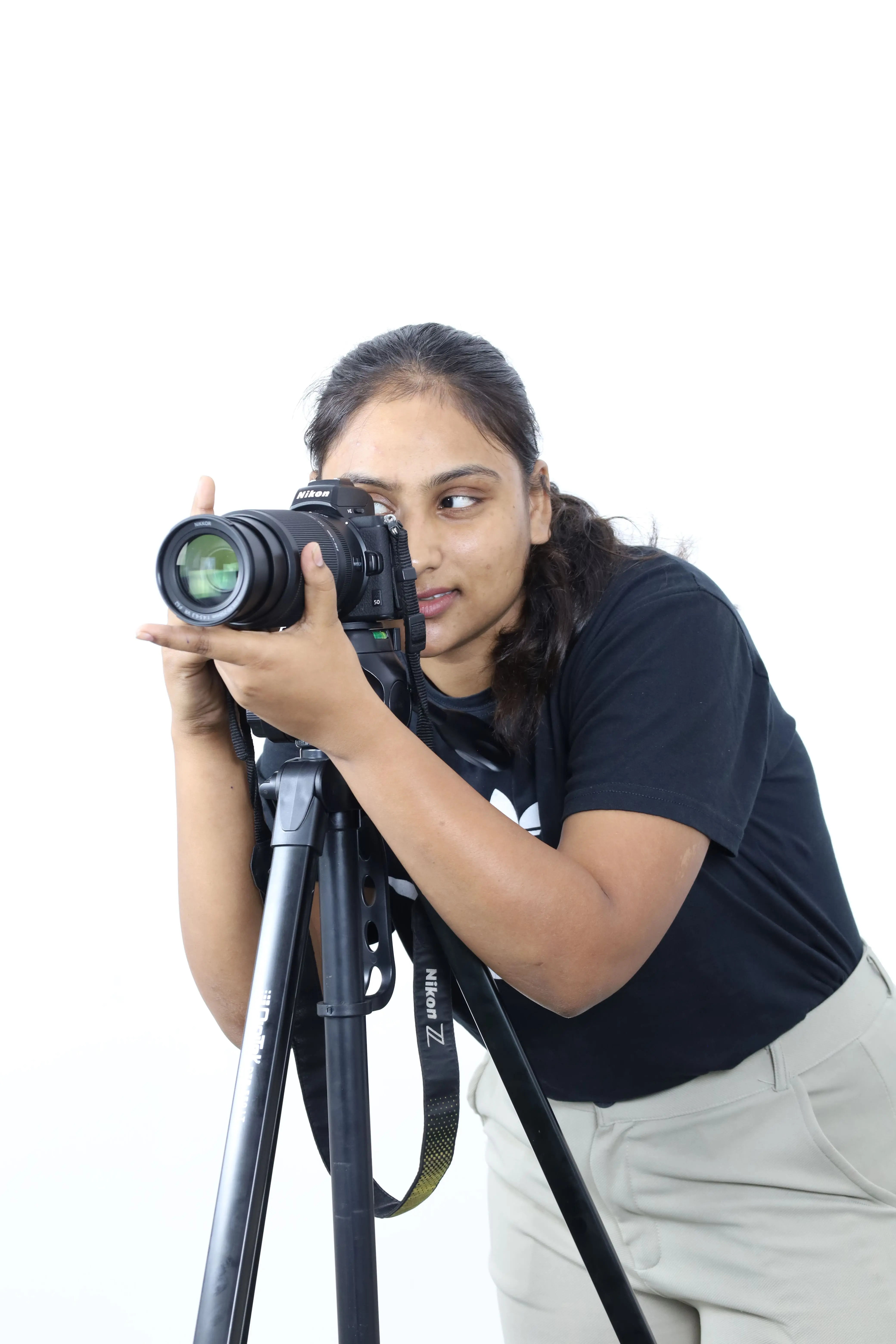 Mass Communication students in studio