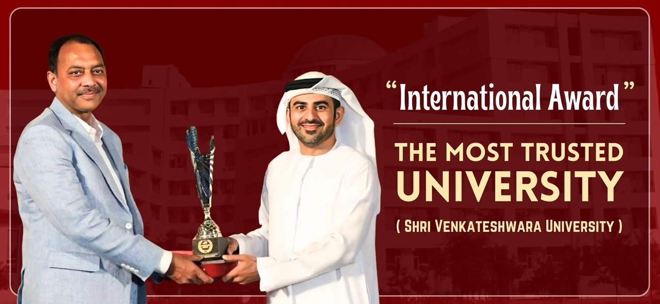 Dr Sudhir Giri International Award - The Most Trusted University Award.